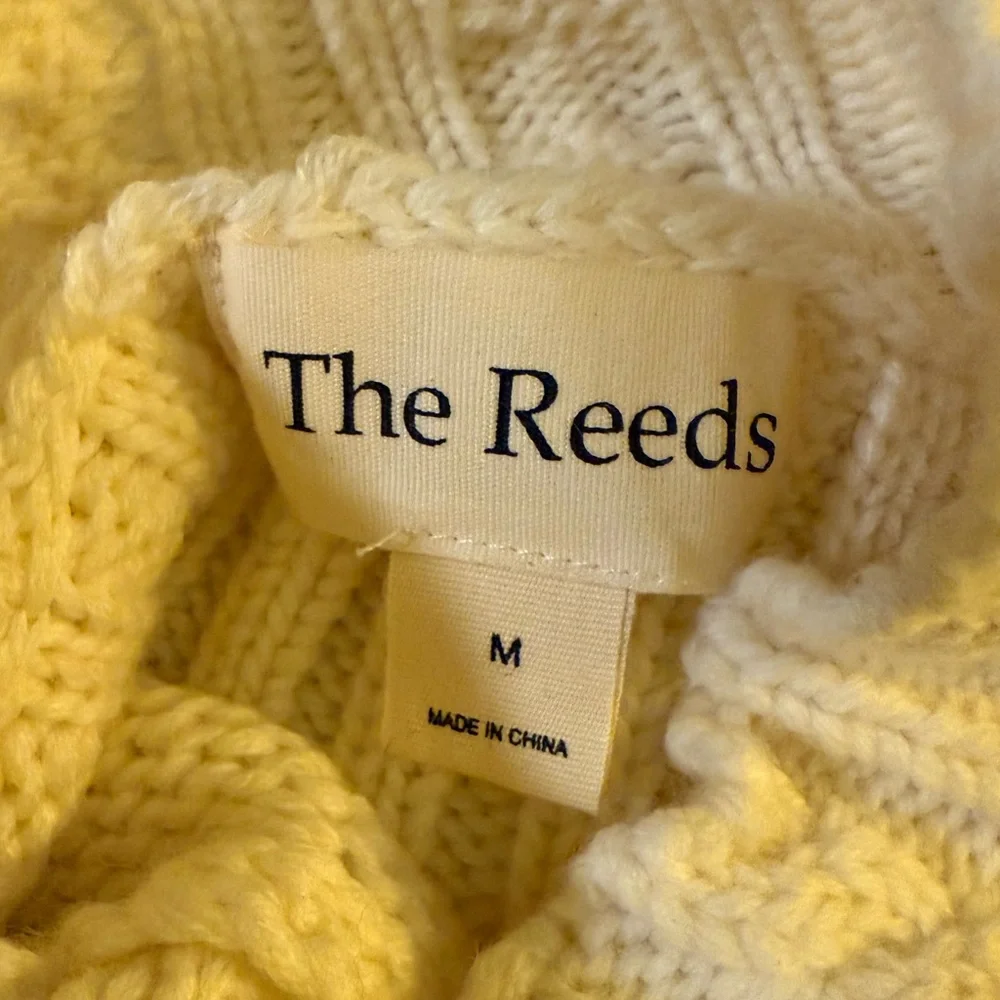 The Reeds J Crew Cream & Black Nordic Turtleneck Sweater Fair Isle Size M - Picture 5 of 6